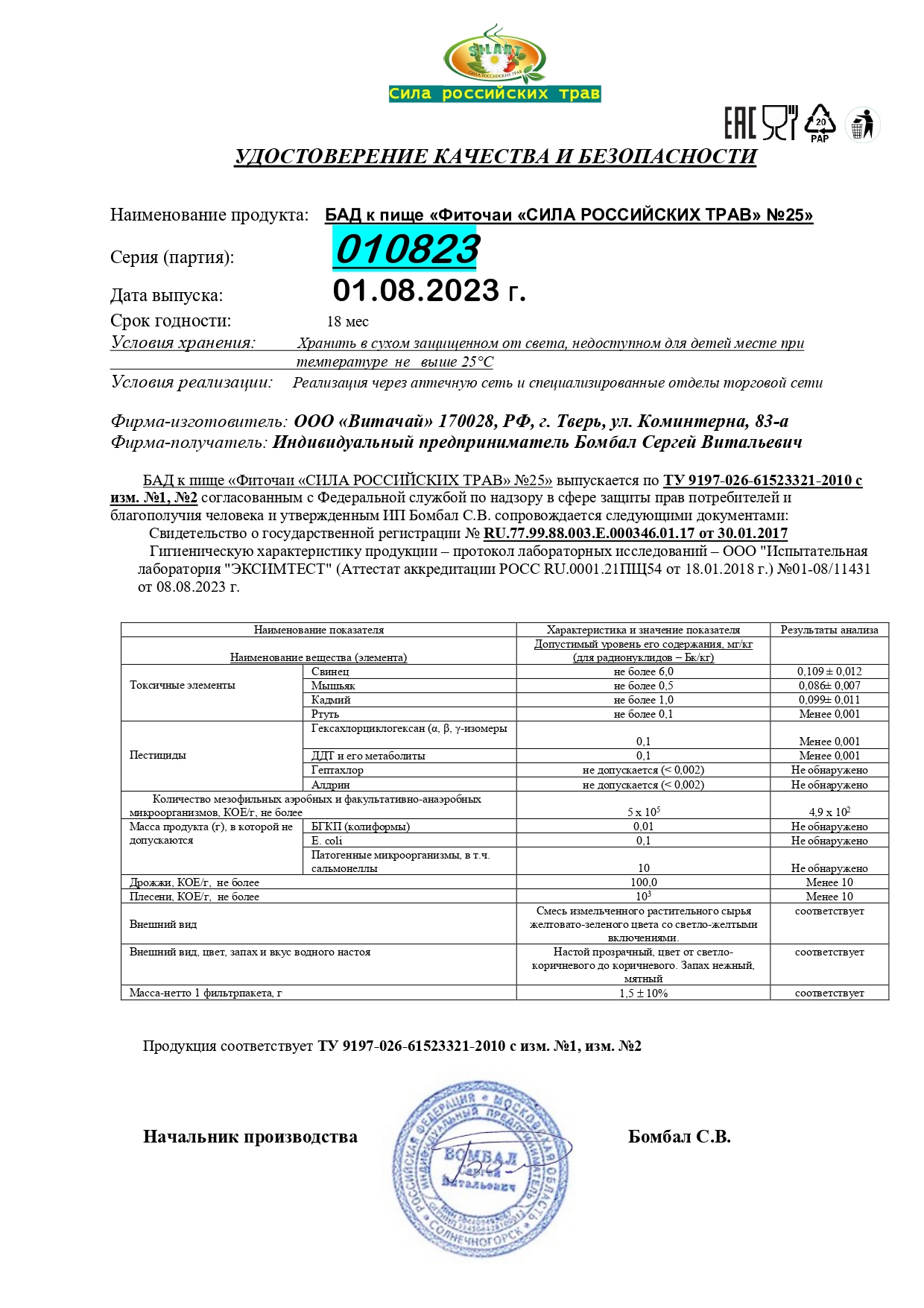 Паспорт №082023